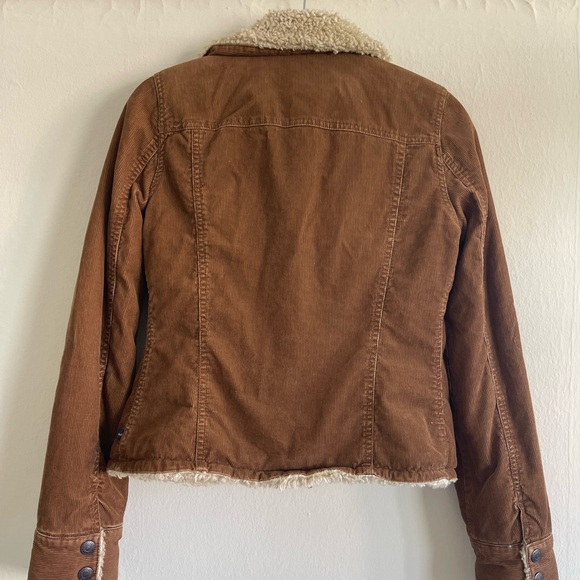 Vintage Abercrombie Brown Sherpa-Lined Jacket - Picture 4 of 5